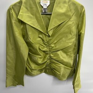 Talbots Lime‎ Silk Blouse